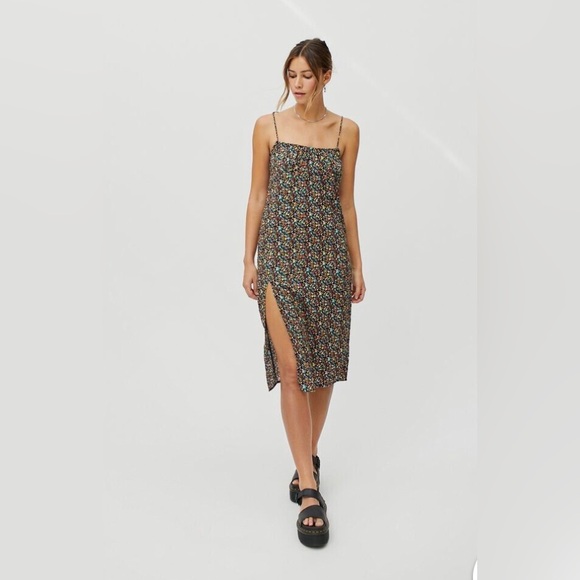 Motel Lotie tie shoulder midi dress. - Picture 1 of 10